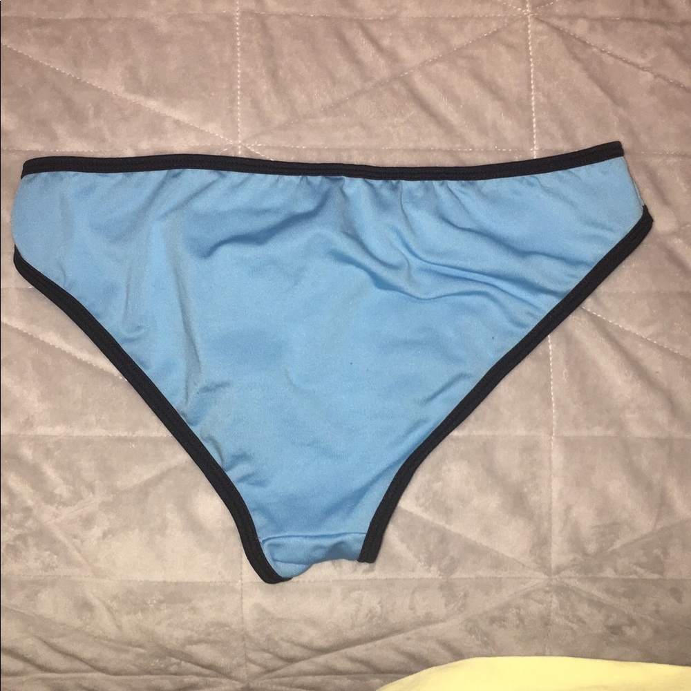 Blue baiting suit bottoms